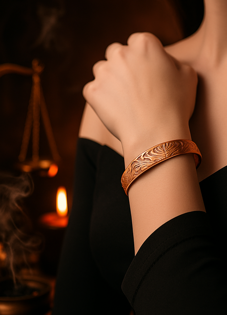 Bracelet magnétique en cuivre-Énergie, protection et équilibre intérieur