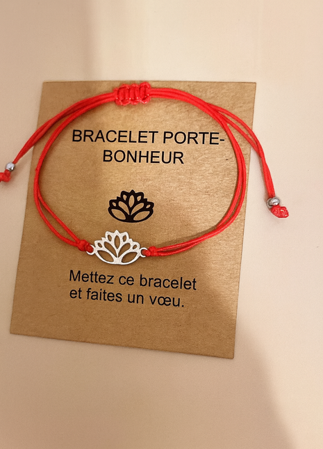 Bracelet Porte-Bonheur Lotus – Protection et Élévation